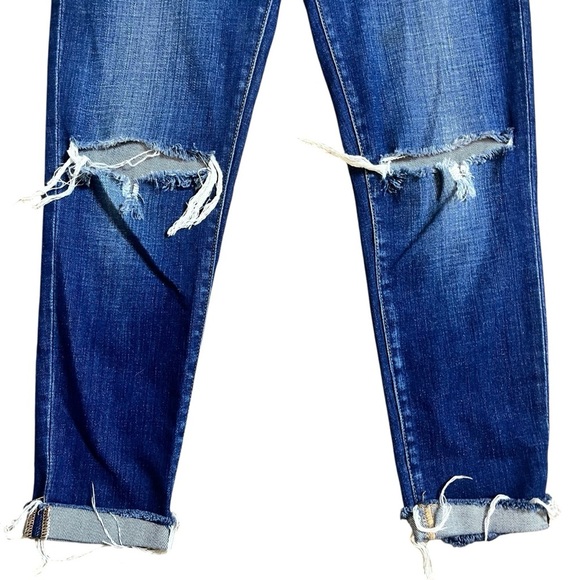 L'AGENCE Rachel Ripped Crop Slim Fit
Blue Slouch Cuffed Jeans Size 26
High Rise - Picture 6 of 11